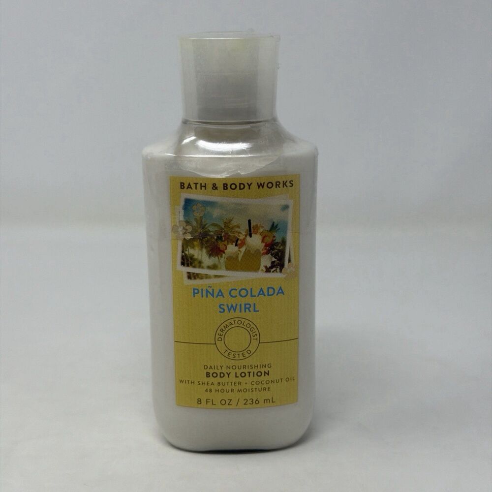 Bath & Body Works Pina Colada Swirl Body Lotion 8 oz Factory Sealed NEW